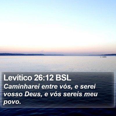 Levítico 26:12 BSL Bible Verse Image