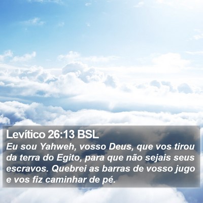 Levítico 26:13 BSL Bible Verse Image