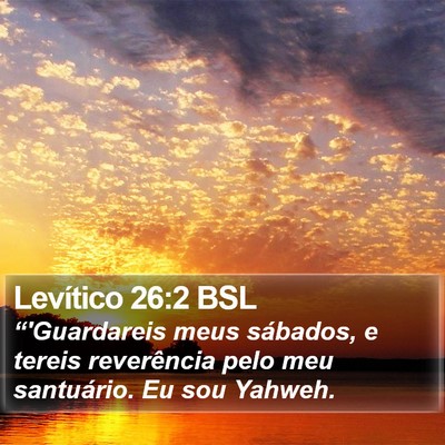 Levítico 26:2 BSL Bible Verse Image