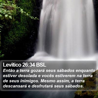 Levítico 26:34 BSL Bible Verse Image