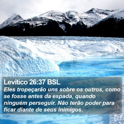 Levítico 26:37 BSL Bible Verse Image