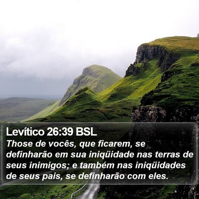 Levítico 26:39 BSL Bible Verse Image