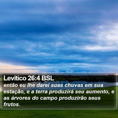 Levítico 26:4 BSL Bible Verse Image