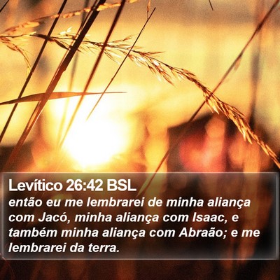 Levítico 26:42 BSL Bible Verse Image