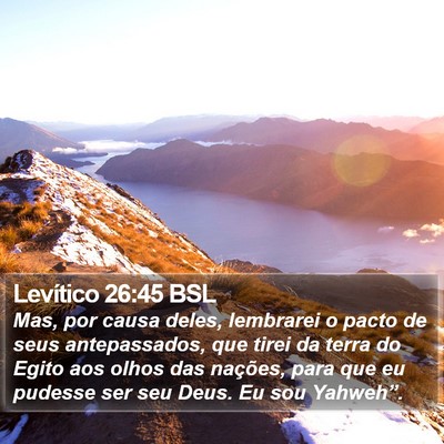Levítico 26:45 BSL Bible Verse Image