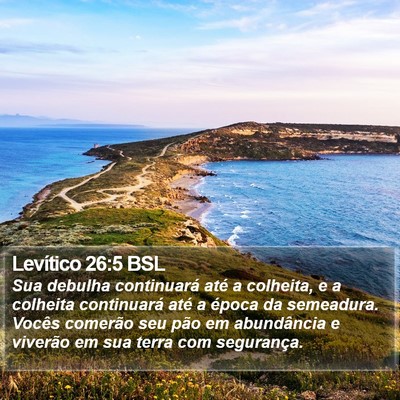 Levítico 26:5 BSL Bible Verse Image