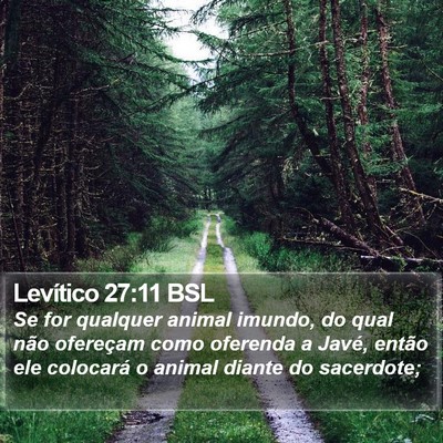 Levítico 27:11 BSL Bible Verse Image