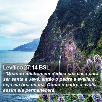 Levítico 27:14 BSL Bible Verse Image