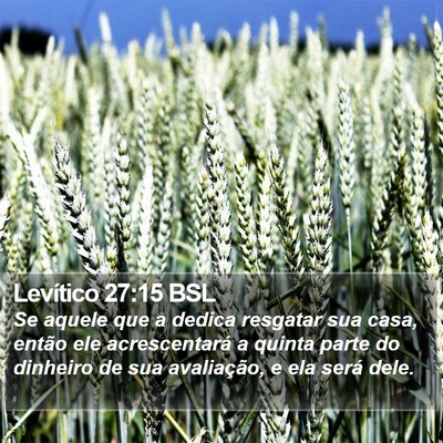 Levítico 27:15 BSL Bible Verse Image