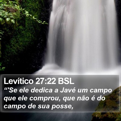 Levítico 27:22 BSL Bible Verse Image