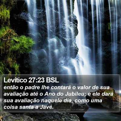 Levítico 27:23 BSL Bible Verse Image