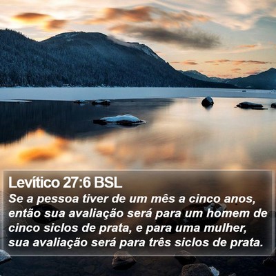 Levítico 27:6 BSL Bible Verse Image