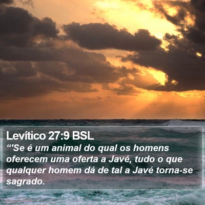 Levítico 27:9 BSL Bible Verse Image