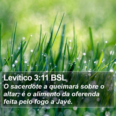Levítico 3:11 BSL Bible Verse Image