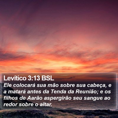 Levítico 3:13 BSL Bible Verse Image