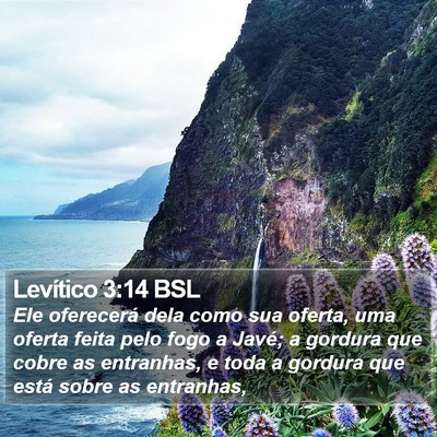 Levítico 3:14 BSL Bible Verse Image