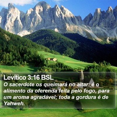 Levítico 3:16 BSL Bible Verse Image