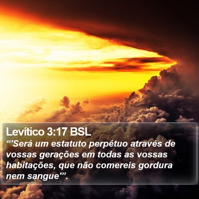 Levítico 3:17 BSL Bible Verse Image