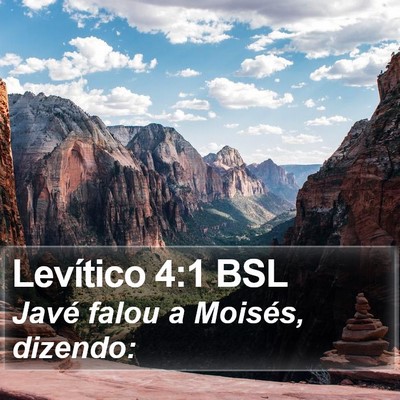 Levítico 4:1 BSL Bible Verse Image