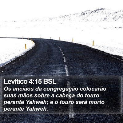 Levítico 4:15 BSL Bible Verse Image