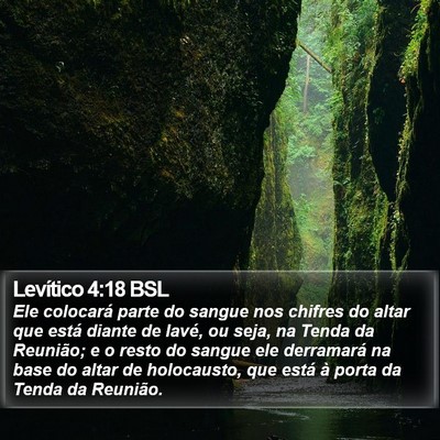 Levítico 4:18 BSL Bible Verse Image