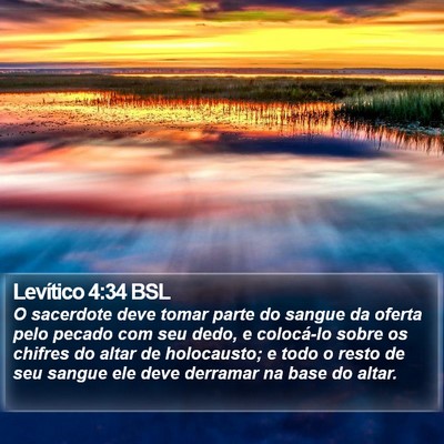 Levítico 4:34 BSL Bible Verse Image