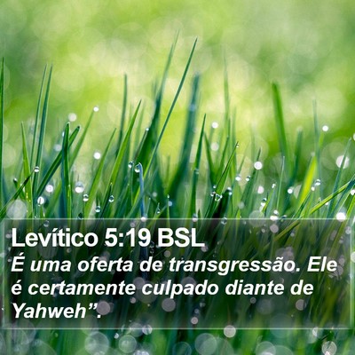 Levítico 5:19 BSL Bible Verse Image