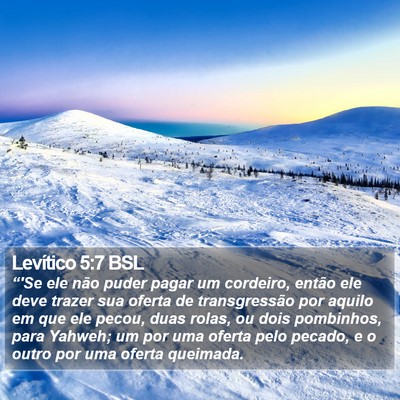Levítico 5:7 BSL Bible Verse Image