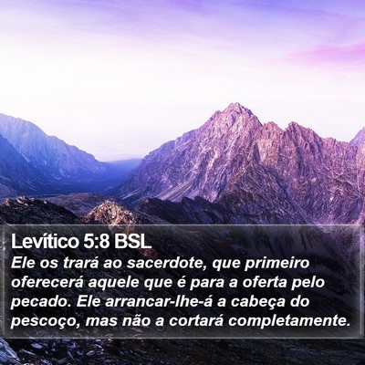 Levítico 5:8 BSL Bible Verse Image
