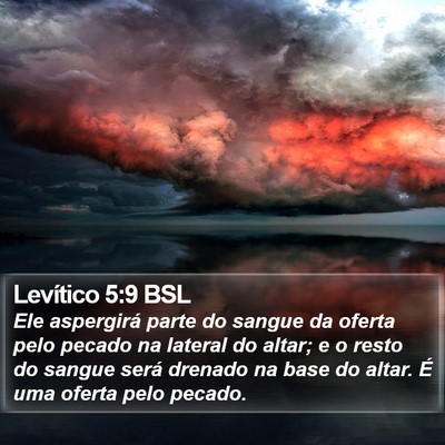 Levítico 5:9 BSL Bible Verse Image
