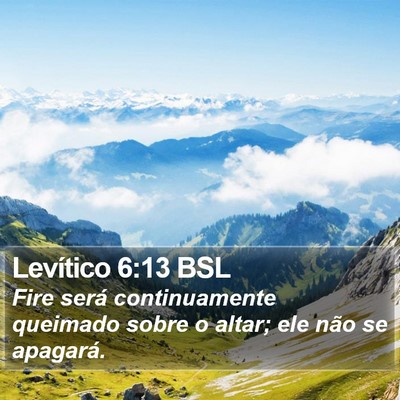 Levítico 6:13 BSL Bible Verse Image