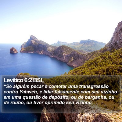 Levítico 6:2 BSL Bible Verse Image