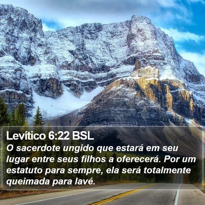 Levítico 6:22 BSL Bible Verse Image