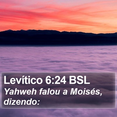 Levítico 6:24 BSL Bible Verse Image