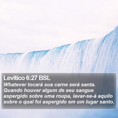 Levítico 6:27 BSL Bible Verse Image