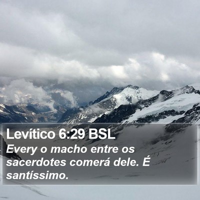 Levítico 6:29 BSL Bible Verse Image