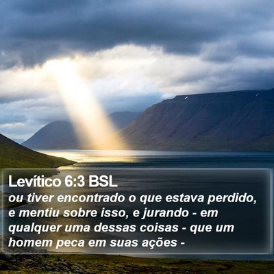 Levítico 6:3 BSL Bible Verse Image