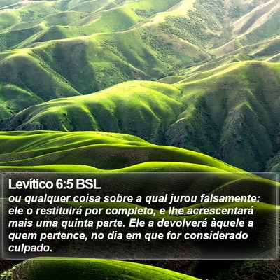 Levítico 6:5 BSL Bible Verse Image