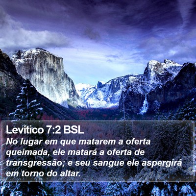 Levítico 7:2 BSL Bible Verse Image
