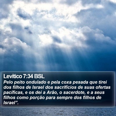 Levítico 7:34 BSL Bible Verse Image