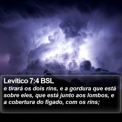 Levítico 7:4 BSL Bible Verse Image