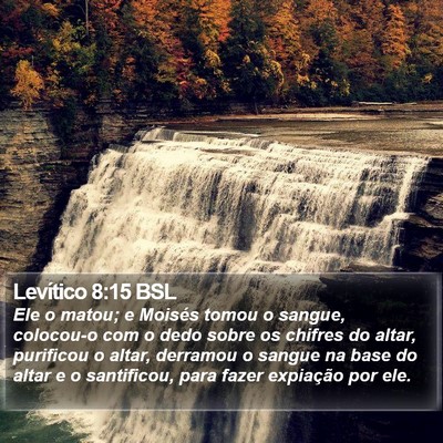 Levítico 8:15 BSL Bible Verse Image