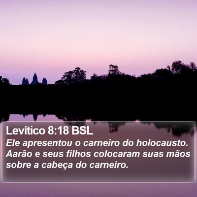 Levítico 8:18 BSL Bible Verse Image