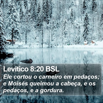 Levítico 8:20 BSL Bible Verse Image
