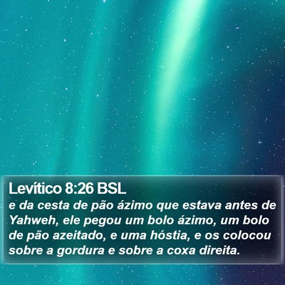 Levítico 8:26 BSL Bible Verse Image