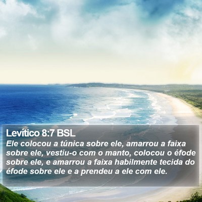 Levítico 8:7 BSL Bible Verse Image