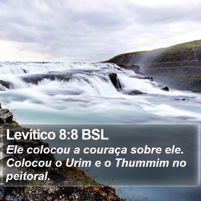 Levítico 8:8 BSL Bible Verse Image
