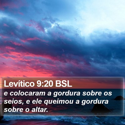 Levítico 9:20 BSL Bible Verse Image