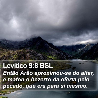 Levítico 9:8 BSL Bible Verse Image