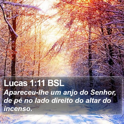 Lucas 1:11 BSL Bible Verse Image